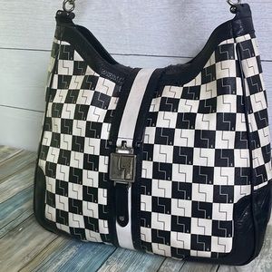 🤍🖤L.A.M.B. Checkerboard Shoulder Bag🖤🤍